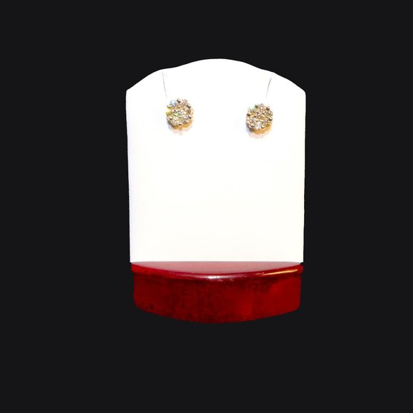 14K YELLOW GOLD DIAMOND STUDS
